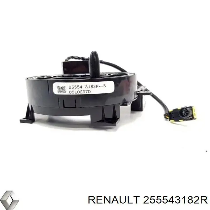 Pierścień kontaktowy AIRBAG, taśma kierownicy 255543182R Renault (RVI)