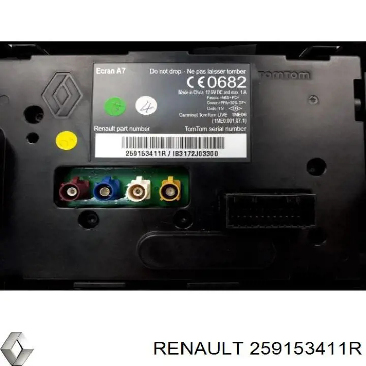 Do koszyka 259153411R Renault (RVI) Wyświetlacz wielofunkcyjny