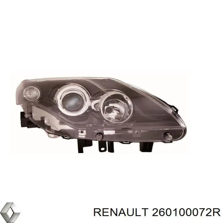 Reflektor prawy Renault (RVI) 260100072R cena, od 186,24 USD
