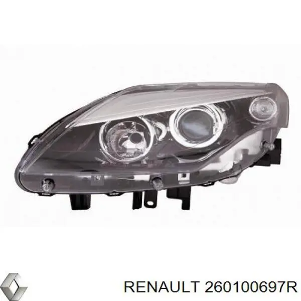 Reflektor prawy Renault (RVI) 260100697R cena, od 123,65 USD