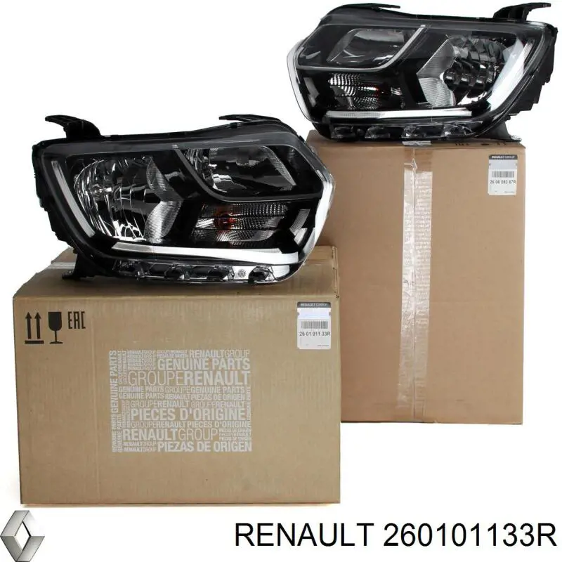 Reflektor prawy Renault (RVI) 260101133R cena, od 218,30 USD