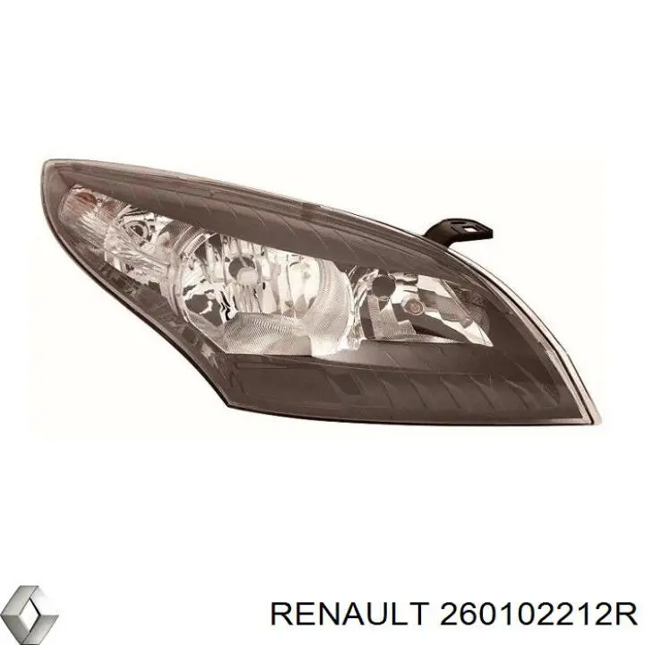 Reflektor prawy Renault (RVI) 260102212R cena, od 187,78 USD