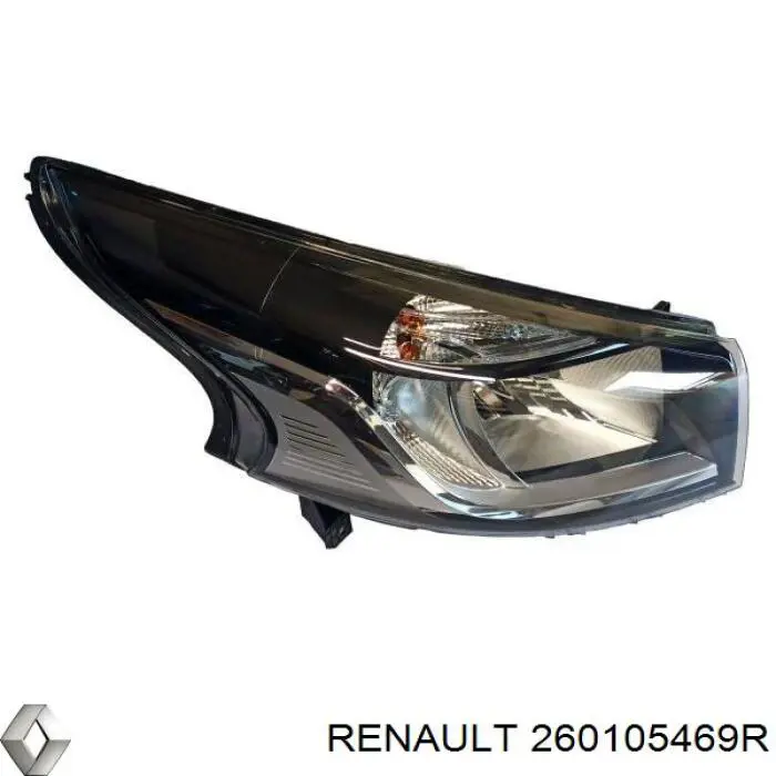 Reflektor prawy Renault (RVI) 260105469R