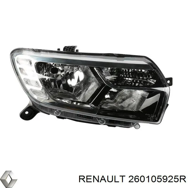 Reflektor prawy Renault (RVI) 260105925R cena, od 182,17 USD