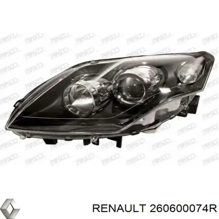 Reflektor lewy Renault (RVI) 260600074R cena, od 191,98 USD