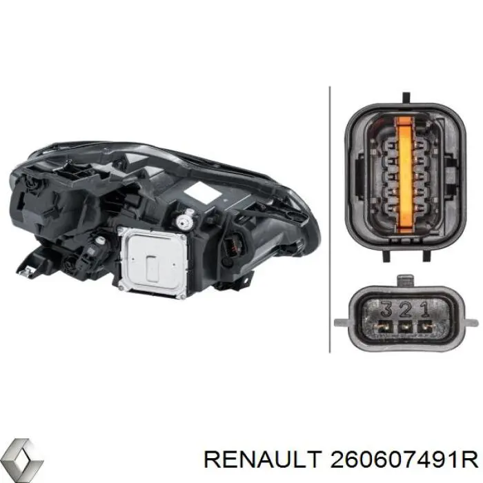 Reflektor lewy Renault CAPTUR II SUV (HF) (2020 - 2026) cena, od 513,17 USD