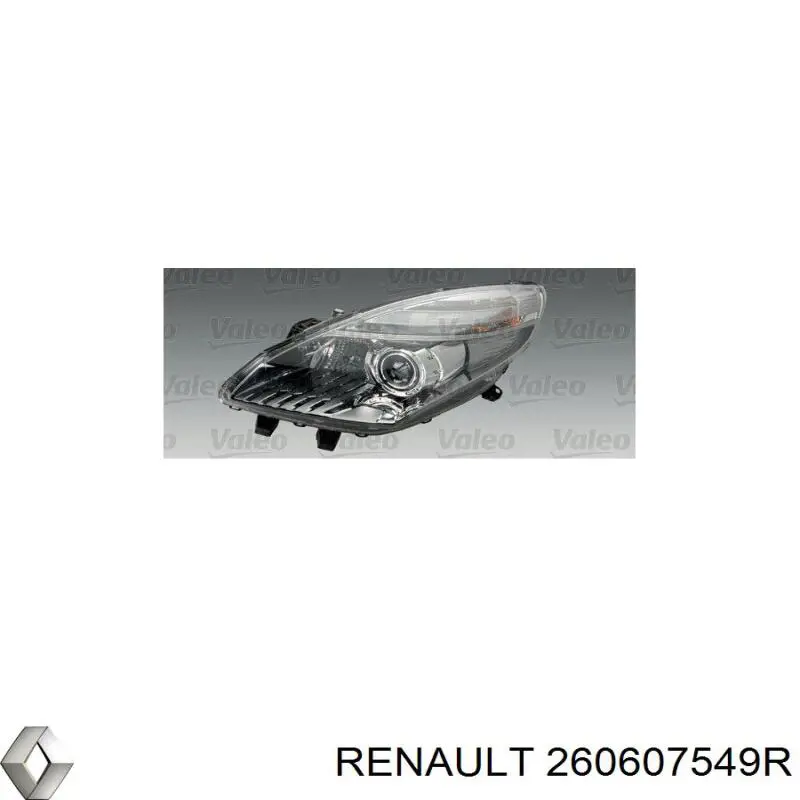 Reflektor lewy Renault (RVI) 260607549R cena, od 264,26 USD