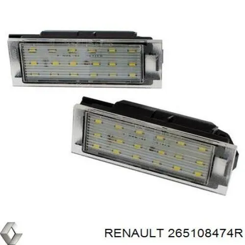 Lampa oświetlenia tylnej tablicy rejestracyjnej Renault (RVI) 265108474R cena, od 54,31 USD