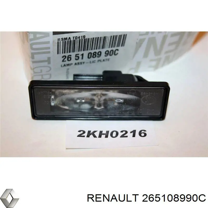 265108990C Renault (RVI) Lampa oświetlenia tylnej tablicy rejestracyjnej