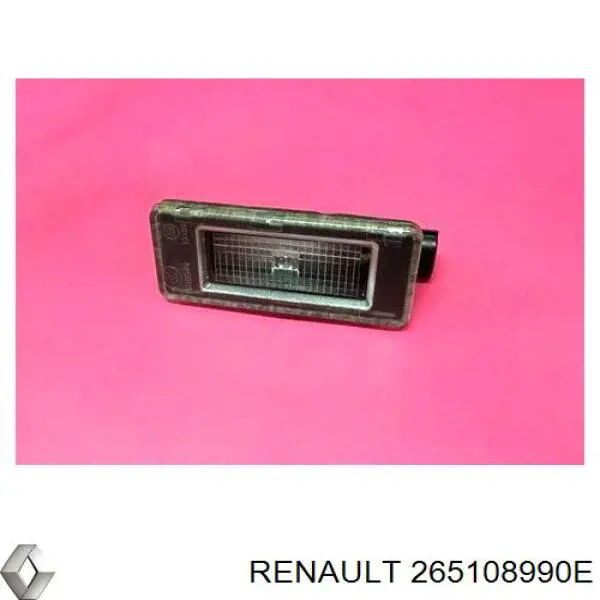 Lampa oświetlenia tylnej tablicy rejestracyjnej Renault (RVI) 265108990E cena, od 26,19 USD
