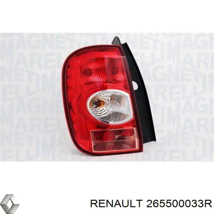 Lampa zespolona tylna prawa Renault (RVI) 265500033R cena, od 86,16 USD