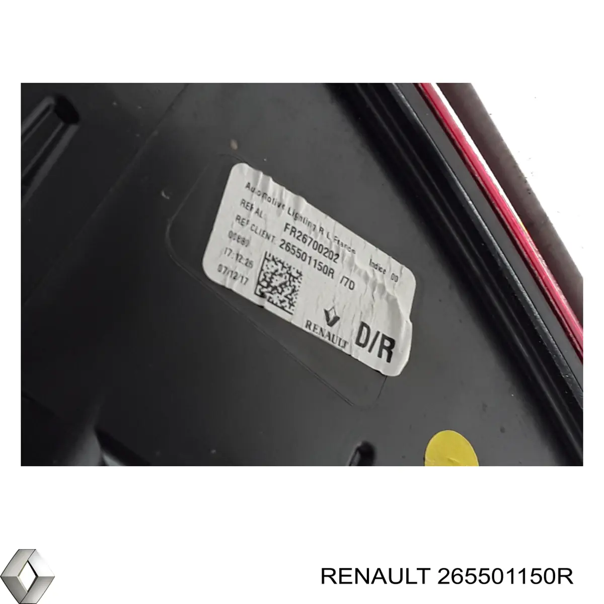 265501150R Renault (RVI) Lampa zespolona tylna prawa zewnętrzna