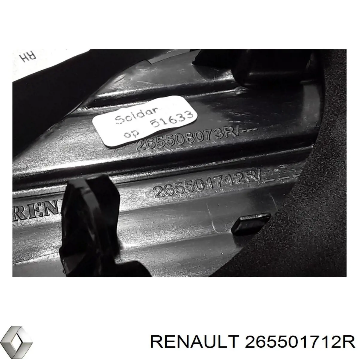 Lampa zespolona tylna prawa wewnętrzna Renault (RVI) 265501712R cena, od 61,29 USD