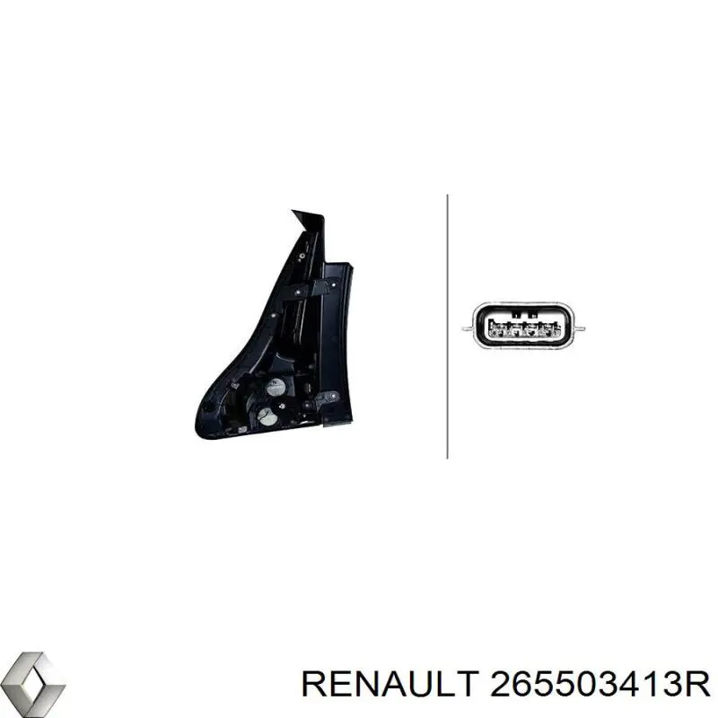 265503413R Renault (RVI) Lampa zespolona tylna prawa zewnętrzna