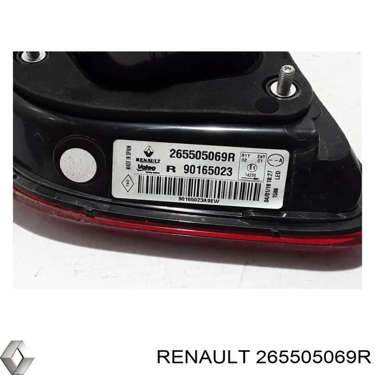 265505069R Renault (RVI) Lampa zespolona tylna prawa wewnętrzna