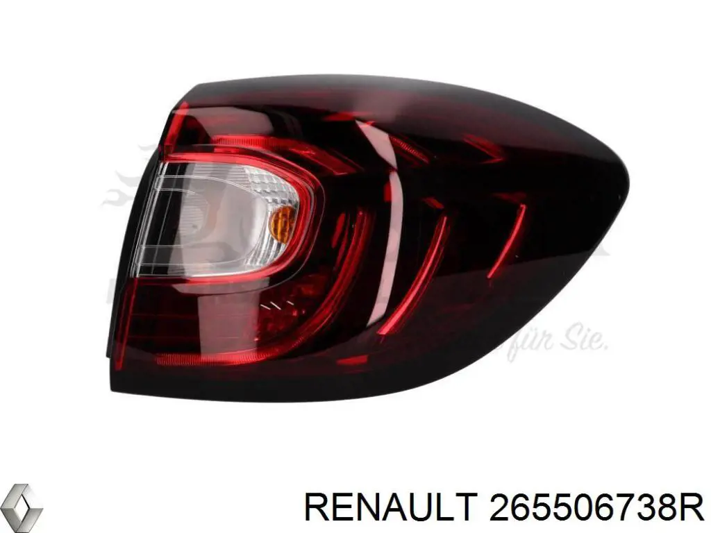 265506738R Renault (RVI) Lampa zespolona tylna prawa
