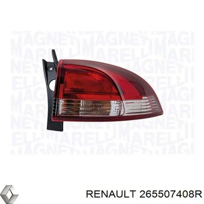 265507408R Renault (RVI) Lampa zespolona tylna prawa