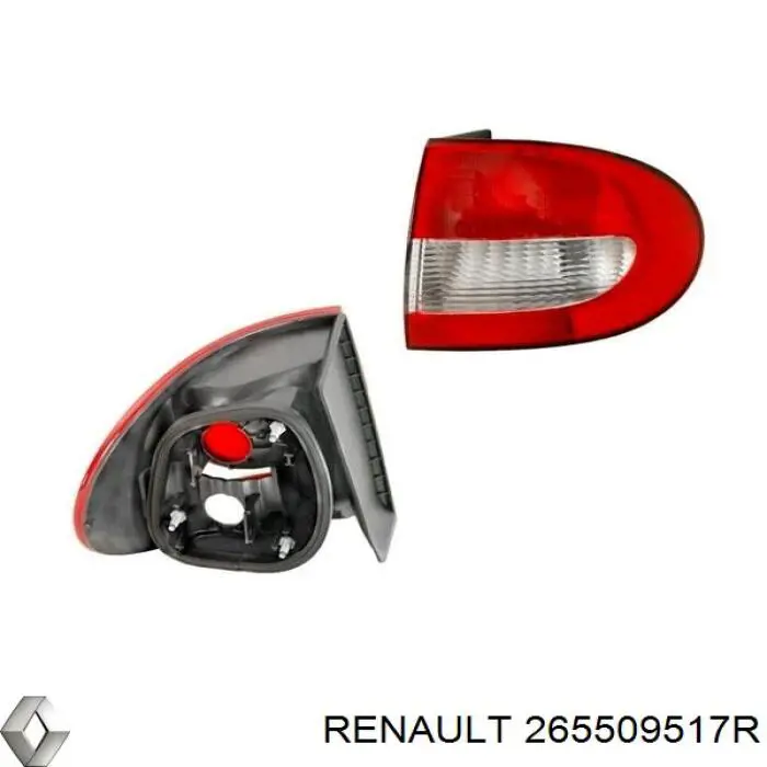 Do koszyka 265509517R Renault (RVI) Lampa zespolona tylna prawa