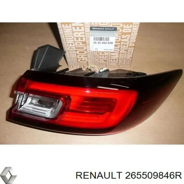 Do koszyka 265509846R Renault (RVI) Lampa zespolona tylna prawa zewnętrzna