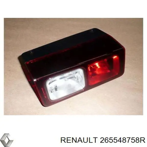265548758R Renault (RVI) Lampa cofania prawa