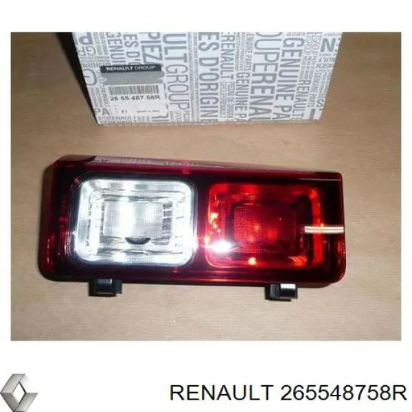 Lampa cofania prawa Renault (RVI) 265548758R cena, od 73,21 USD
