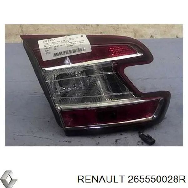 Do koszyka 265550028R Renault (RVI) Lampa zespolona tylna lewa wewnętrzna