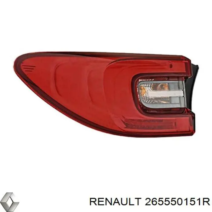 265550151R Renault (RVI) Lampa zespolona tylna lewa wewnętrzna