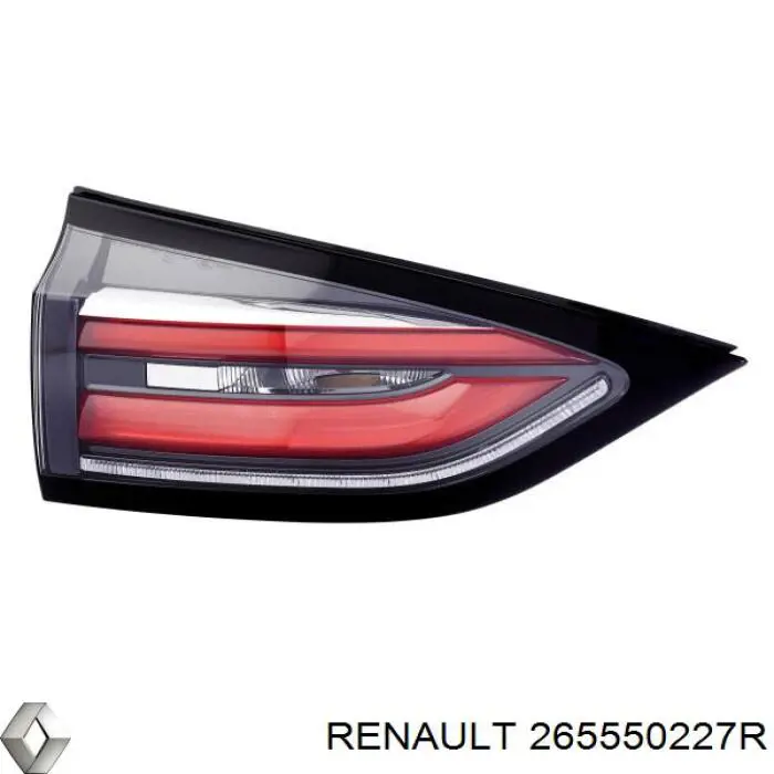 265550227R Renault (RVI) Lampa zespolona tylna lewa wewnętrzna
