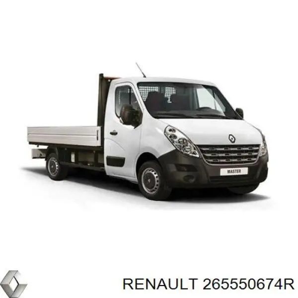 Do koszyka 265550674R Renault (RVI) Lampa zespolona tylna lewa