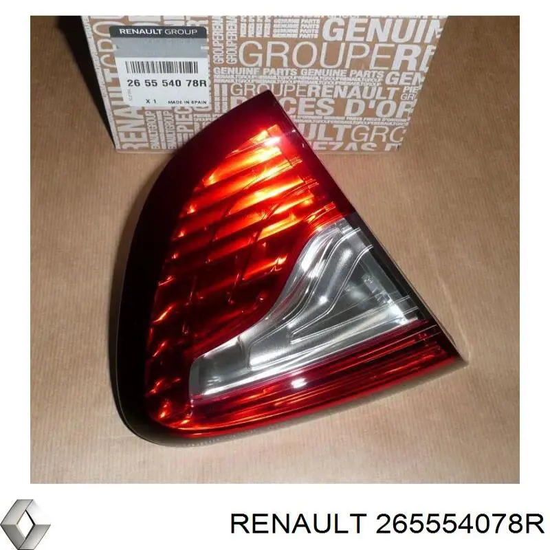 265554078R Renault (RVI) Lampa zespolona tylna lewa wewnętrzna