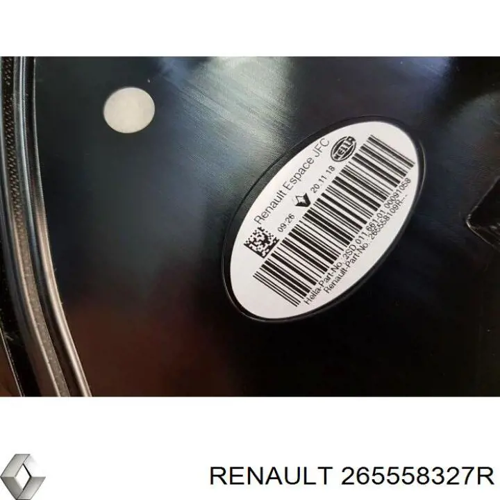 Lampa zespolona tylna lewa 265558327R Renault (RVI)