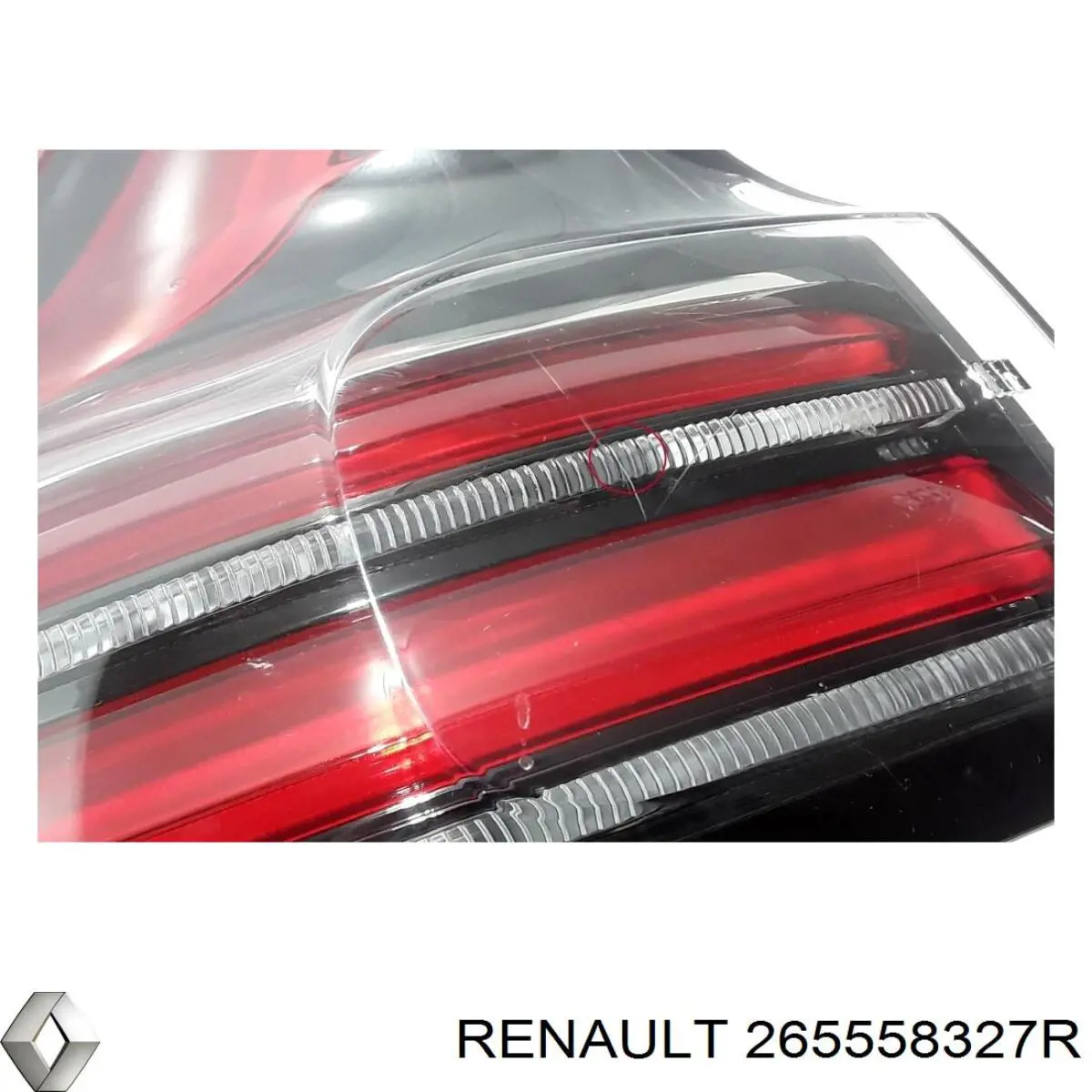 Lampa zespolona tylna lewa 265558327R Renault (RVI)