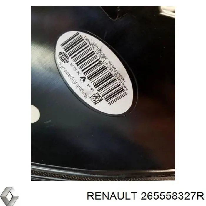 Lampa zespolona tylna lewa 265558327R Renault (RVI)