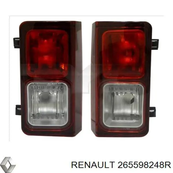 Lampa cofania lewa Renault (RVI) 265598248R cena, od 73,21 USD