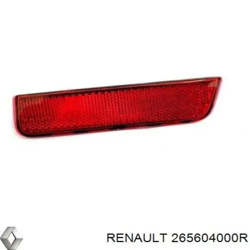 265604000R Renault (RVI) Lampa odblaskowa zderzaka tylnego prawa