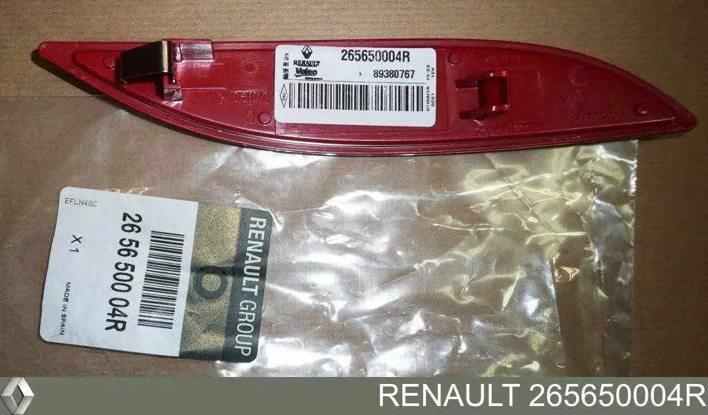 Lampa odblaskowa zderzaka tylnego lewa Renault (RVI) 265650003R cena, od 23,47 USD