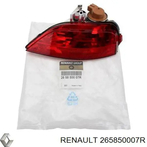 Przednia lampa przeciwmgielna tylna lewa Renault (RVI) 265850007R cena, od 57,94 USD