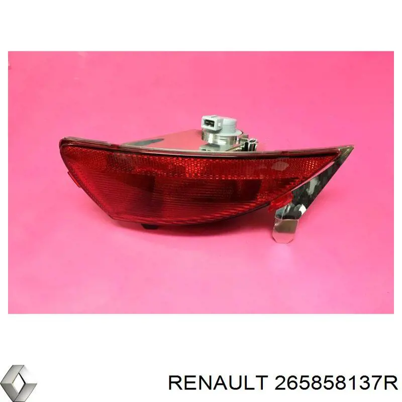 Lampa zespolona zderzaka tylnego lewa Renault (RVI) 265858137R cena, od 88,53 USD