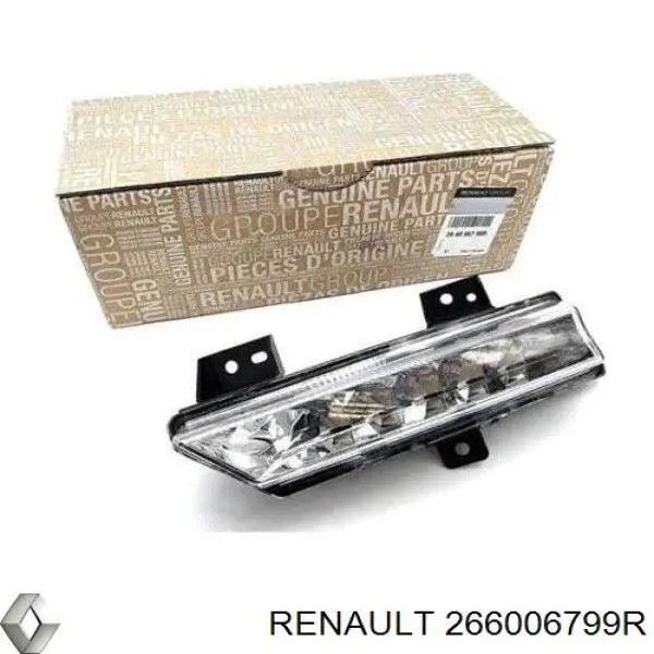 Reflektor do jazdy dziennej prawy Renault (RVI) 266006799R cena, od 175,97 USD