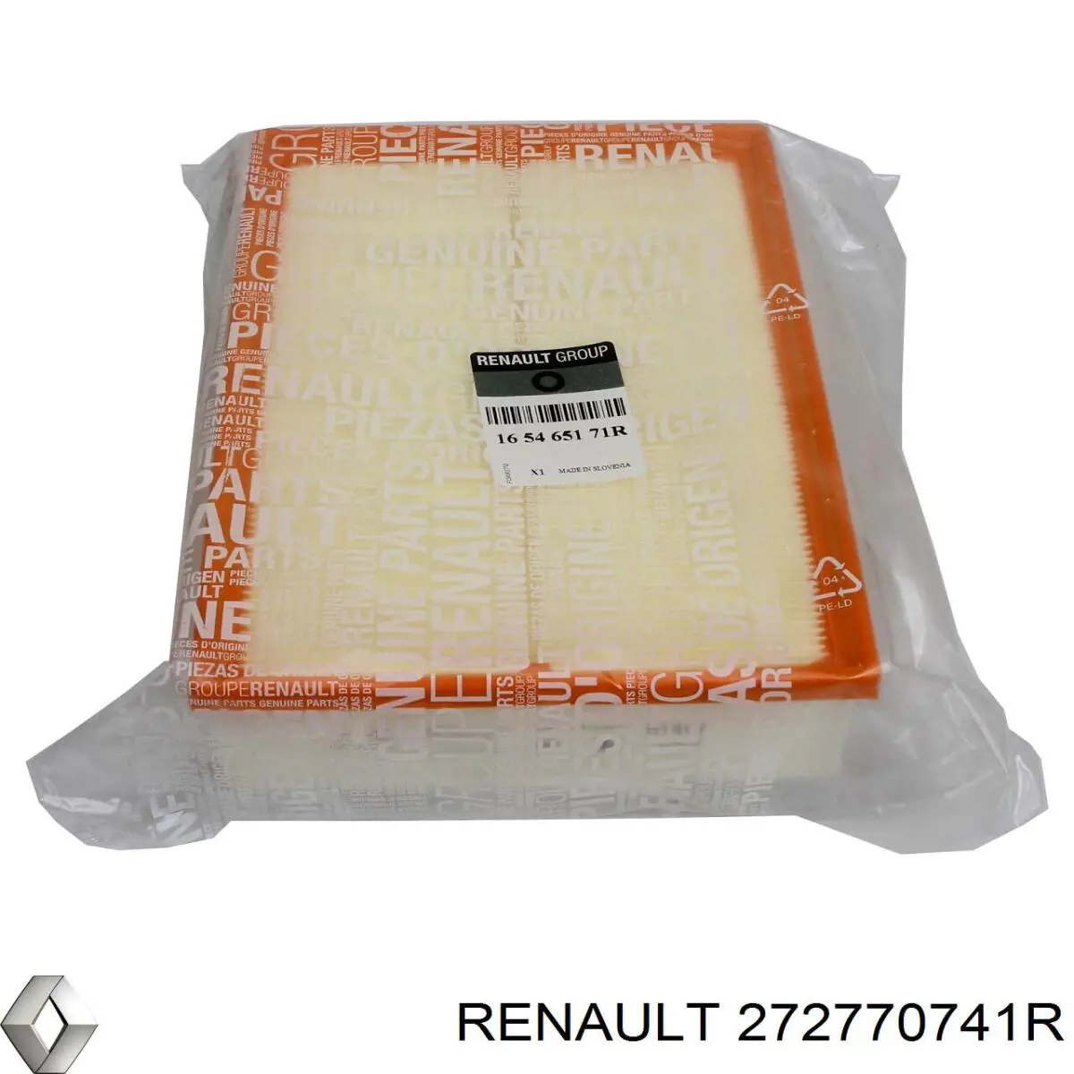 Do koszyka 272770741R Renault (RVI) Filtr kabiny