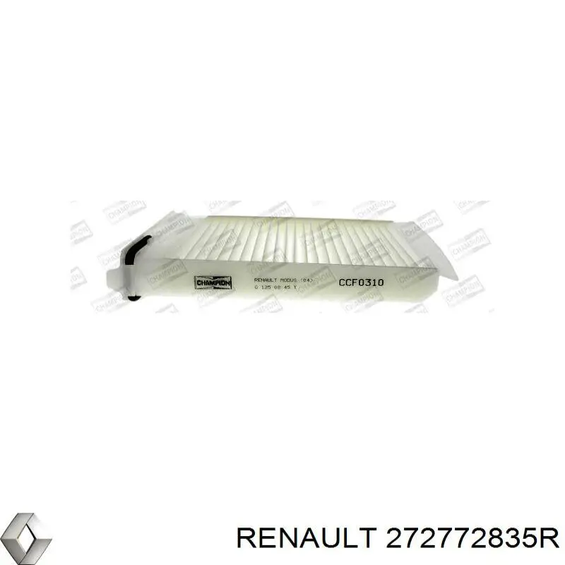 Filtr kabiny Renault (RVI) 272772835R cena, od 7,59 USD