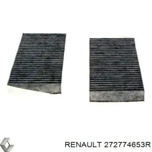 Filtr kabiny Renault (RVI) 272774653R cena, od 17,70 USD