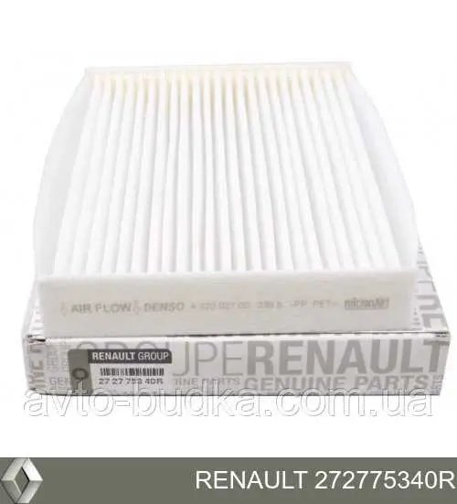 Filtr kabiny Renault (RVI) 272775340R cena, od 7,96 USD