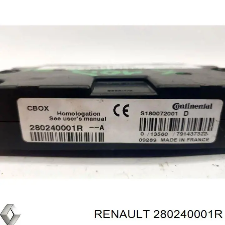 Do koszyka 280240001R Renault (RVI) Blok sterowania multimedialny