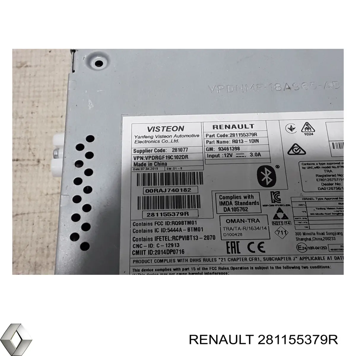 Radioodtwarzacz (radio AM/FM) Renault Trafic III awangarda (2014 - 2026) cena, od 325,19 USD