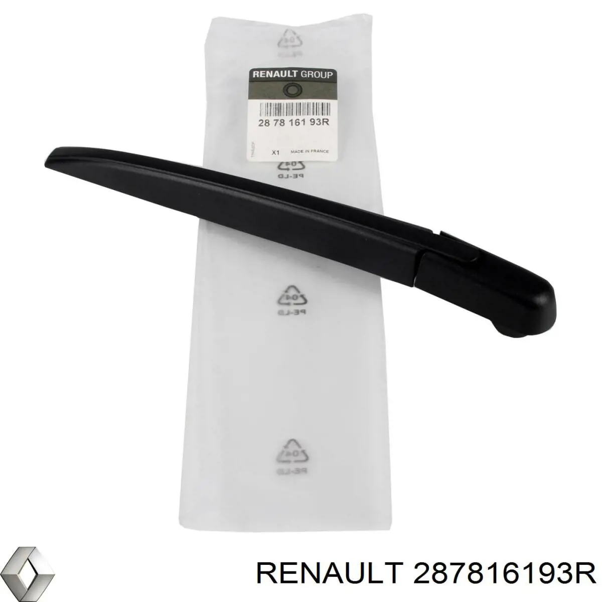 Ramię wycieraczki szyby tylnej Renault (RVI) 287816193R cena, od 27,00 USD