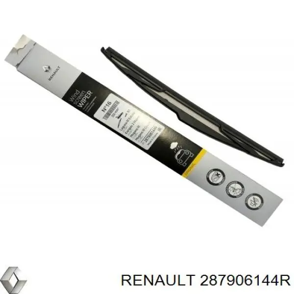 Do koszyka 287906144R Renault (RVI) Pióro wycieraczki szyby tylnej