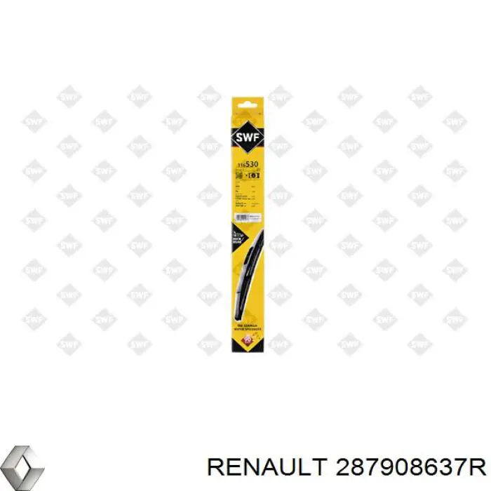 287908637R Renault (RVI) Pióro wycieraczki szyby tylnej