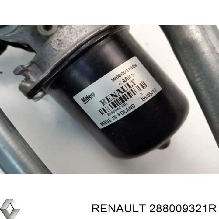 Do koszyka 288009321R Renault (RVI) Silniczek wycieraczki szyby przedniej
