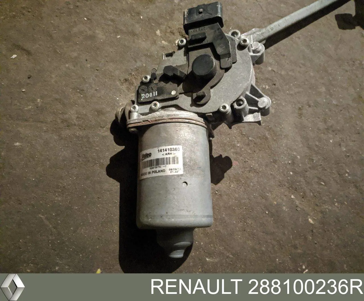 Do koszyka 288100236R Renault (RVI) Silniczek wycieraczki szyby przedniej